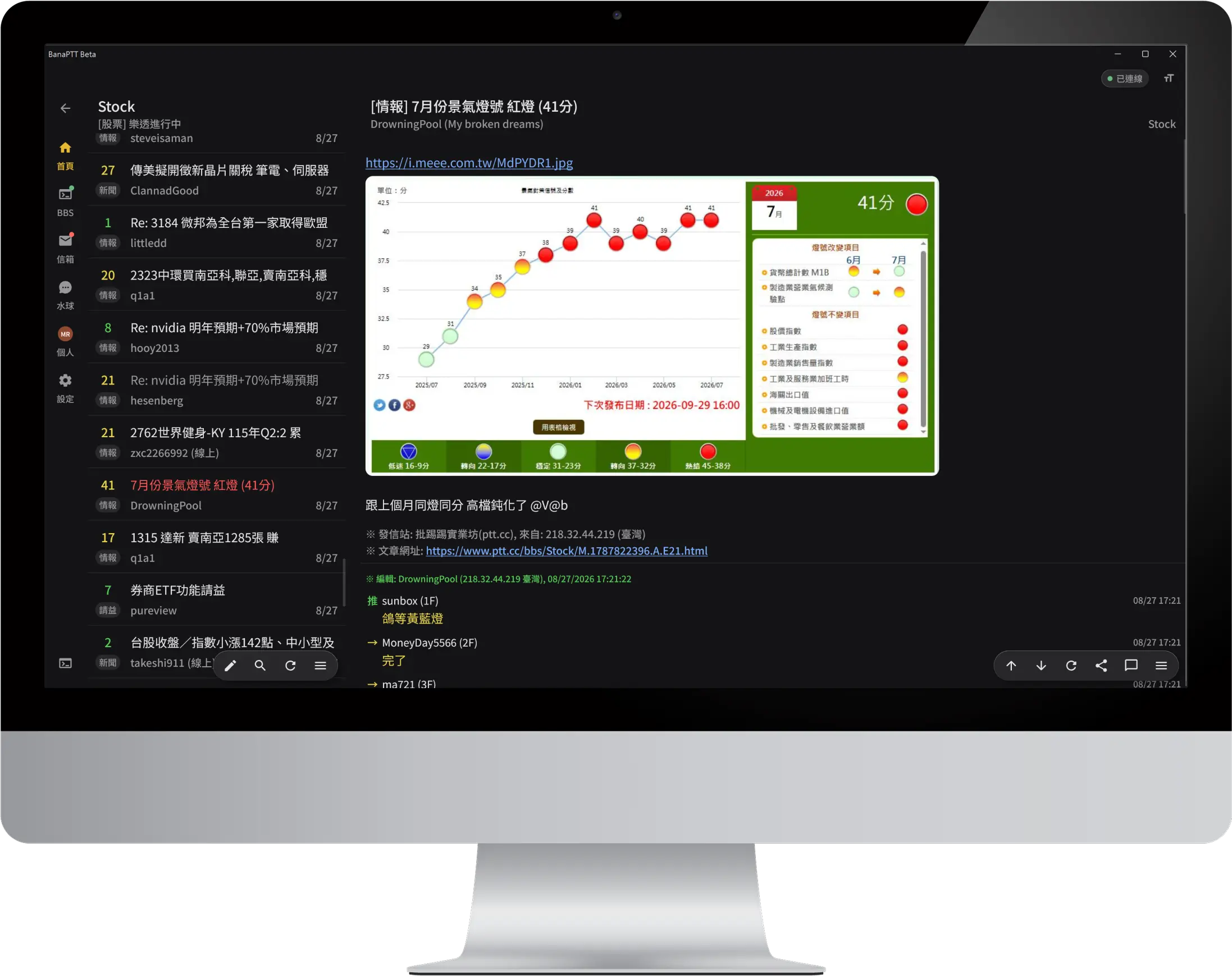 BanaPTT 桌面版：看板與文章詳情